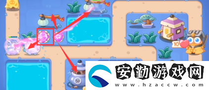 保衛(wèi)蘿卜4阿波道長第36關通關攻略