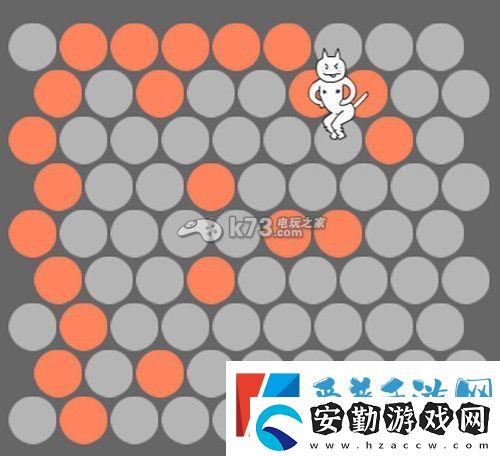 圍住小貓2步圍住技巧