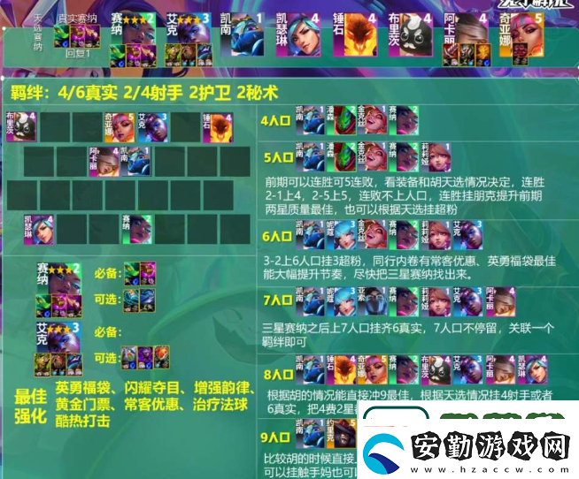云頂之弈s10真實(shí)賽娜陣容怎么玩